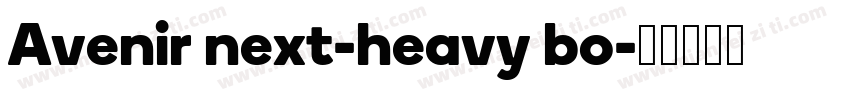 Avenir next-heavy bo字体转换
